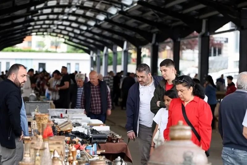 Kayseri Talas Antika Pazarı nostalji yaşattı